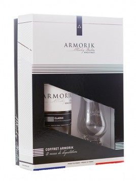 ARMORIK Classic Bio Coffret 2 verres 46% 70cl Single Malt
