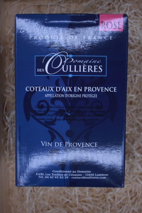 AOP Coteaux d' Aix en Provence  Domaine des Oullières 5L